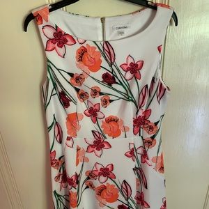 Calvin Klein floral print dress NWT